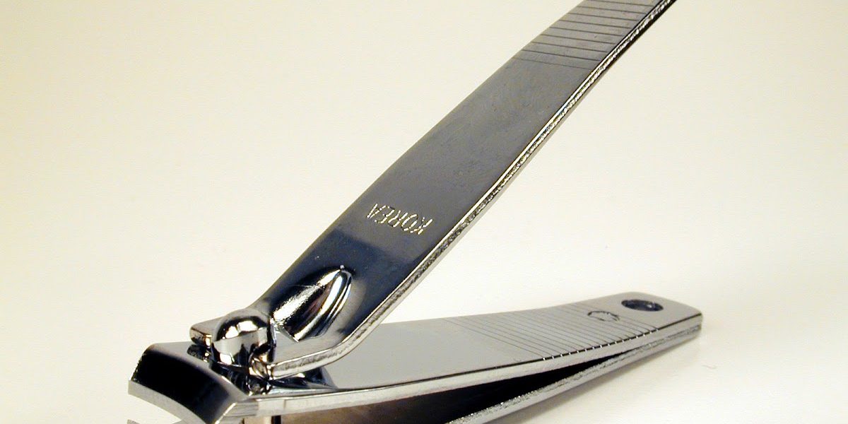 Jimy USA curved nail clippers displayed in a Manhattan nail salon